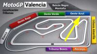 Tribuna AZUL Cheste<br />MotoGP Valencia <br /> Circuito Ricardo Tormo