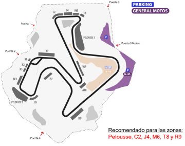 Entrada Parking Motos GP Jerez