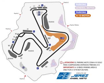Entrada Parking Motos GP Jerez