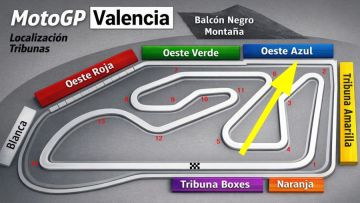 Tribuna AZUL Cheste<br />MotoGP Valencia <br /> Circuito Ricardo Tormo