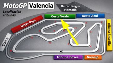 Tribuna VERDE Cheste<br />MotoGP Valencia<br /> Circuito Ricardo Tormo