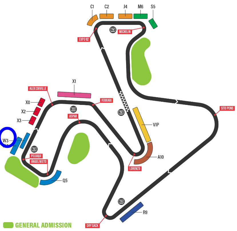 Entrada Tribuna W3 MotoGP Jerez - motogpEspanya.com | punto de venta ...