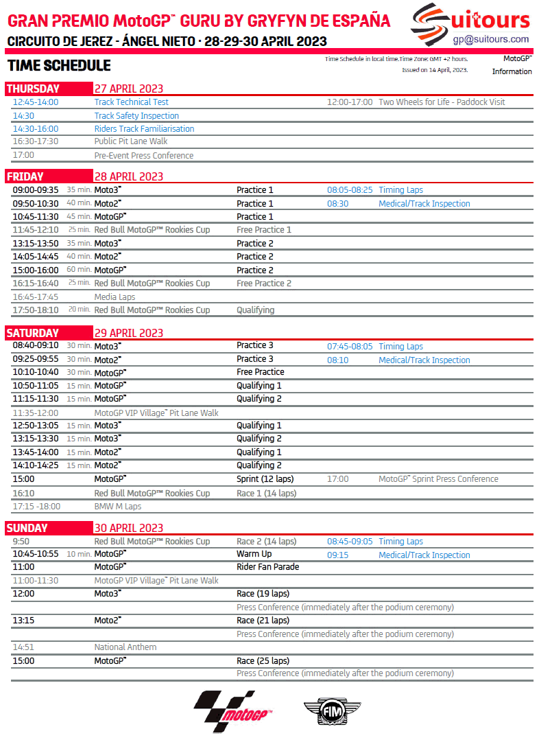 horarios motogp 2023